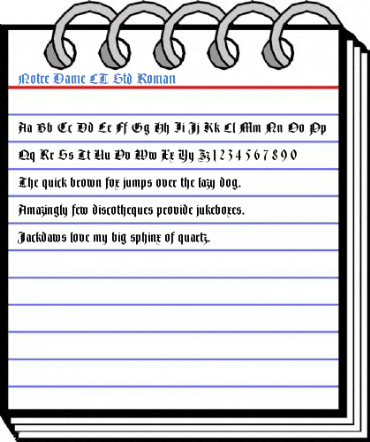 Notre Dame LT Std Roman Font
