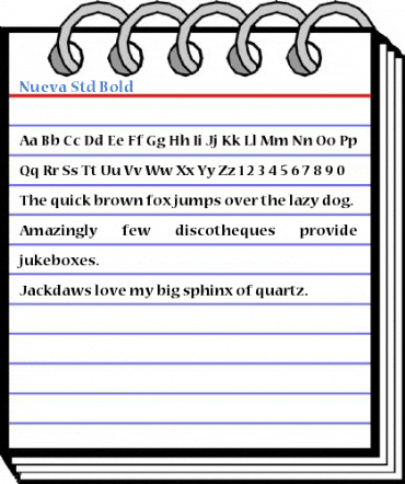 Nueva Std Bold Font