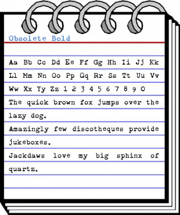 Obsolete Bold Font