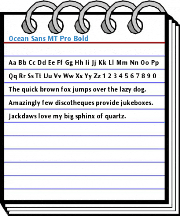 Ocean Sans MT Pro Bold Font