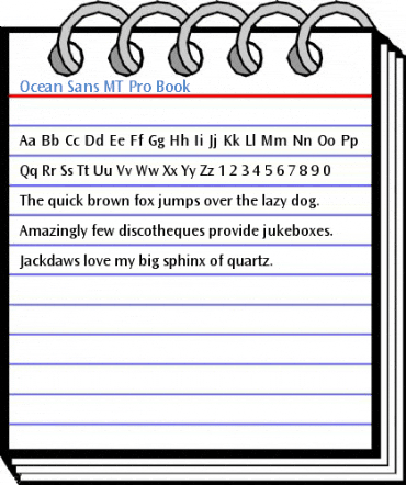 Ocean Sans MT Pro Book Font