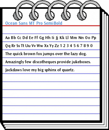 Ocean Sans MT Pro SemiBold Font