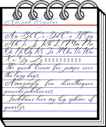 Aniyah Regular Font