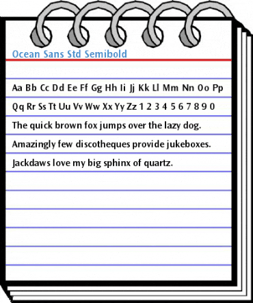 Ocean Sans Std Semibold Font