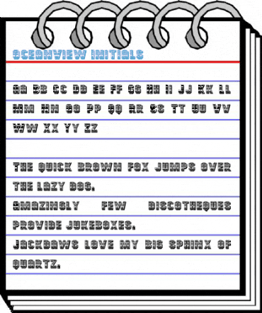 OceanView Initials Font