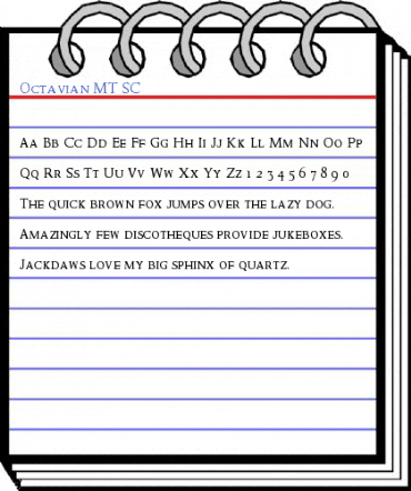 Octavian MT SC Font