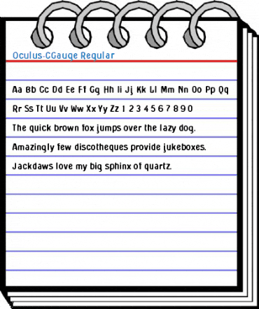 Oculus-CGauge Regular Font
