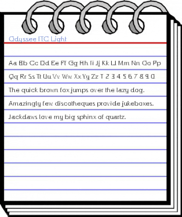 Odyssee ITC Light Font