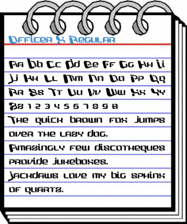 Officer X Regular Font