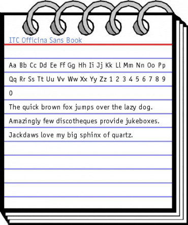ITC Officina Sans Book Font