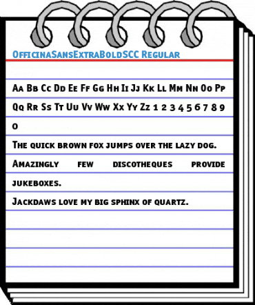 OfficinaSansExtraBoldSCC Regular Font
