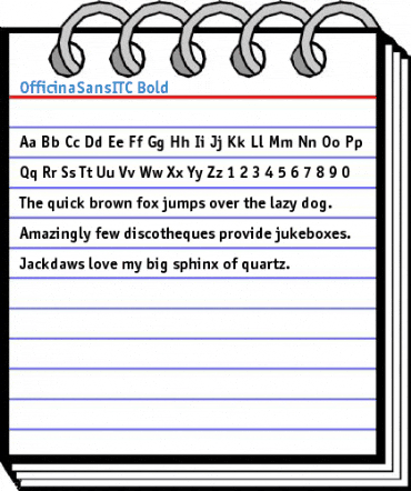 OfficinaSansITC Bold Font