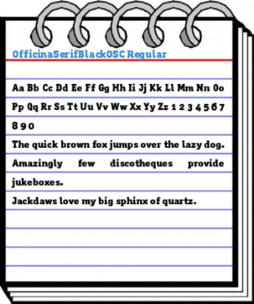 OfficinaSerifBlackOSC Regular Font
