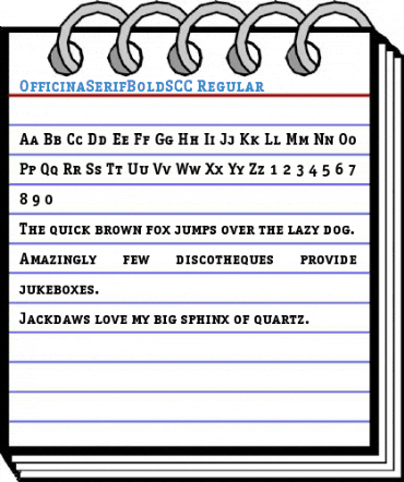 OfficinaSerifBoldSCC Regular Font