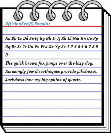 OfficinaSerifC Regular Font