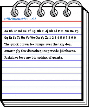 OfficinaSerifEF Bold Font