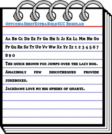 OfficinaSerifExtraBoldSCC Regular Font