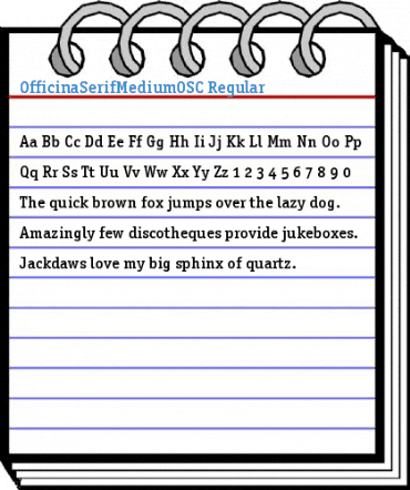 OfficinaSerifMediumOSC Regular Font