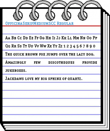 OfficinaSerifMediumSCC Regular Font