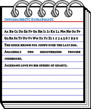 OfficinaSerITC ExtraBoldSC Font
