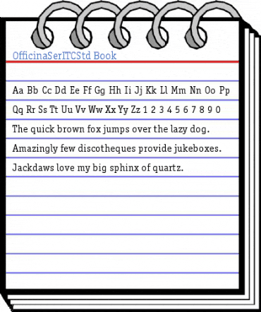 OfficinaSerITCStd Book Font
