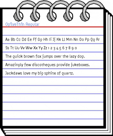 OgilveThin Regular Font