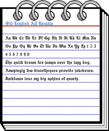 Old English AT Regular Font