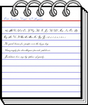 Old Fashion Script AT Regular Font