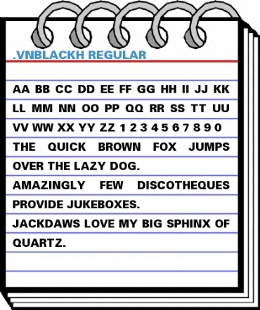.VnBlackH Regular Font