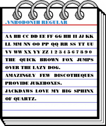 .VnBodoniH Regular Font