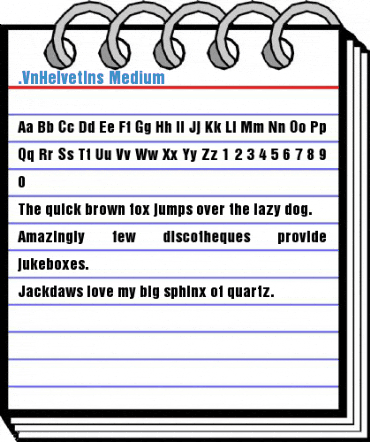 .VnHelvetIns Medium Font
