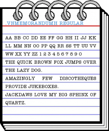 .VnMemorandumH Regular Font