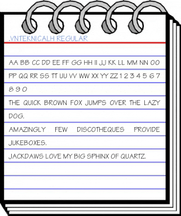 .VnTeknicalH Regular Font