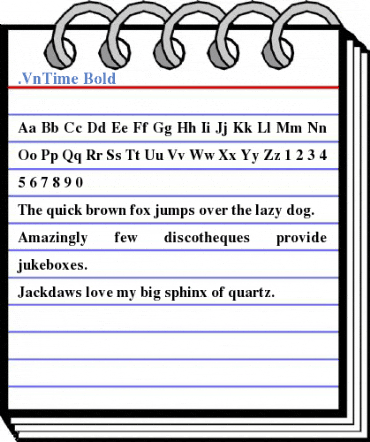 .VnTime Bold Font