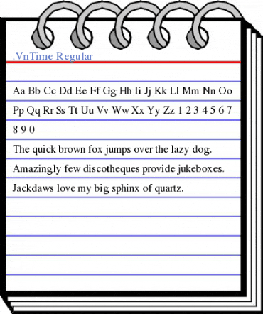 .VnTime Regular Font