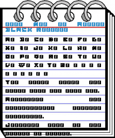 00ne Not so Atroce Pixels BLACK Regular Font