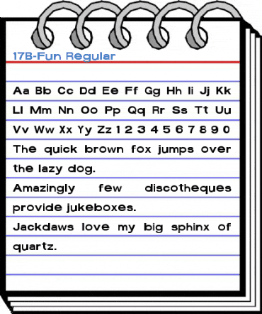 17B-Fun Regular Font