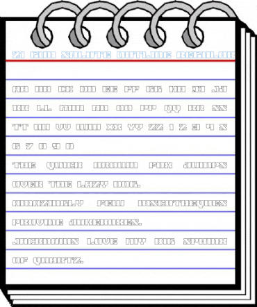 21 Gun Salute Outline Regular Font