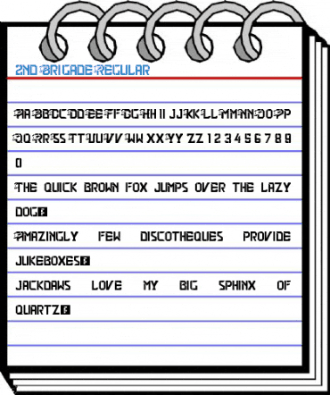 2nd Brigade Regular Font