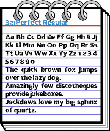 321Perfect Regular Font
