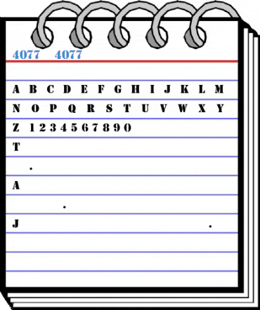 4077th 4077th Font