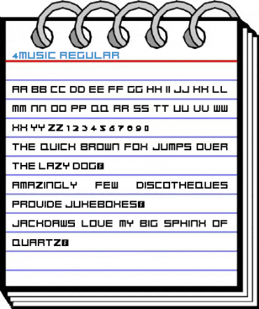 4Music Regular Font