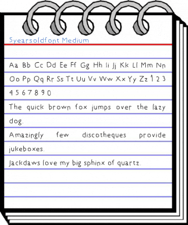 5yearsoldfont Medium Font