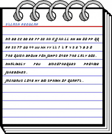 5Zlash Regular Font
