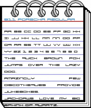 911 Porscha Regular Font