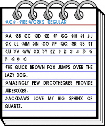 AC4-FireWorks Regular Font