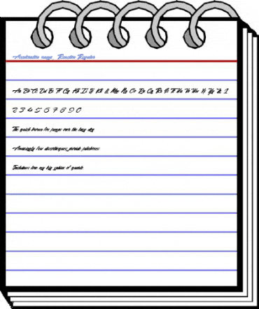 Acceleration & Reaction Regular Font