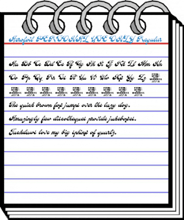 Aerofoil PERSONAL USE ONLY Regular Font
