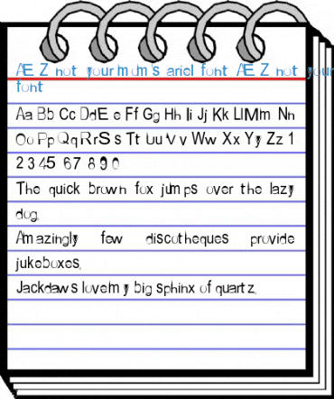 AEZ not your mom's ariel font AEZ not your mom's ariel font Font