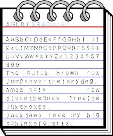 AGLRY 1 Regular Font